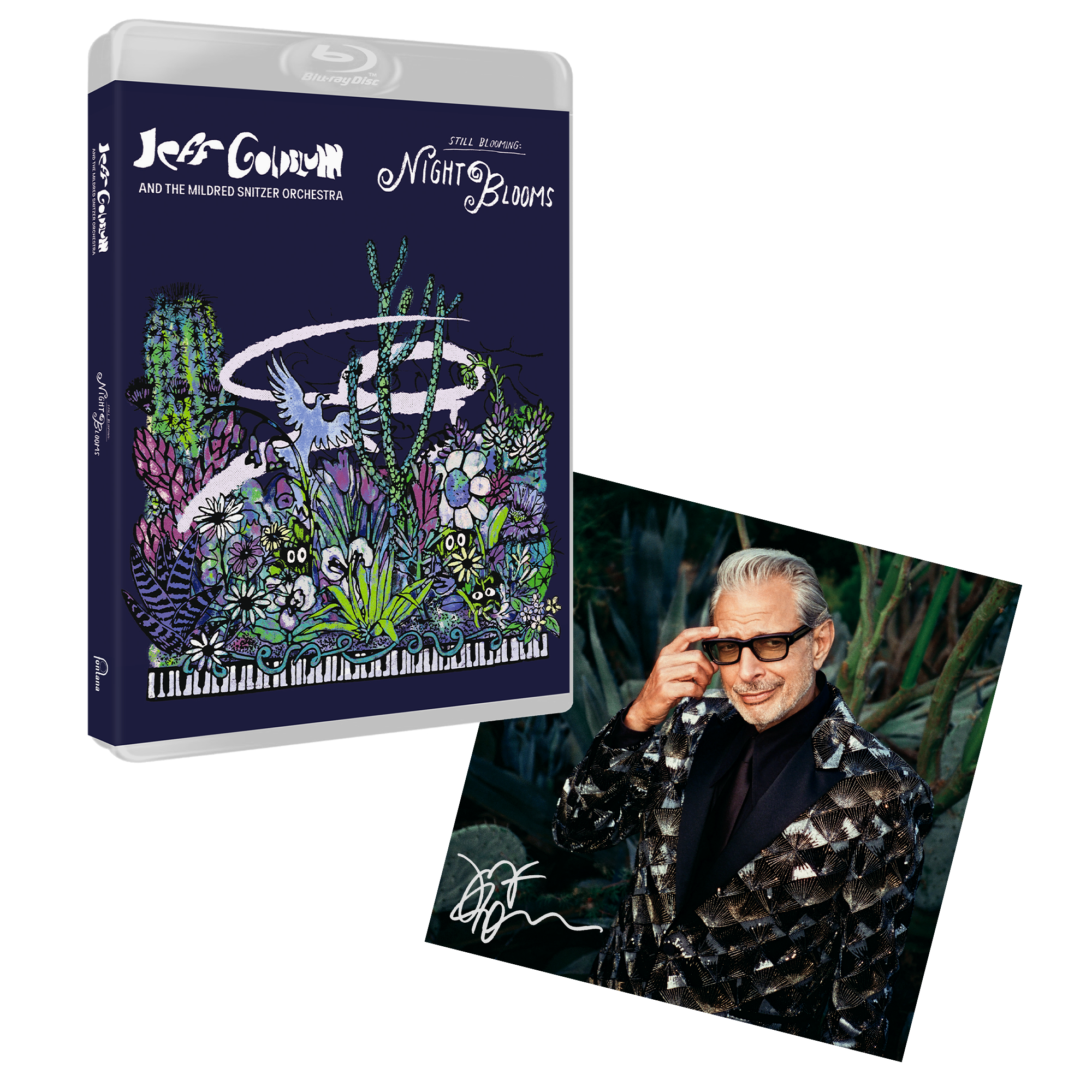 Jeff Goldblum And The Mildred Snitzer Orchestra - Night Blooms - Blu-Ray (Signed)