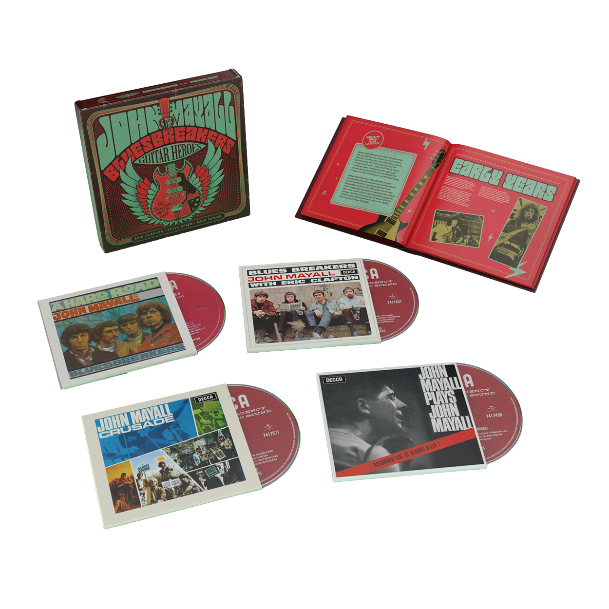 Caja Guitar Heroes: The Decca Years 1965–1967 de John Mayall y The Bluesbreakers