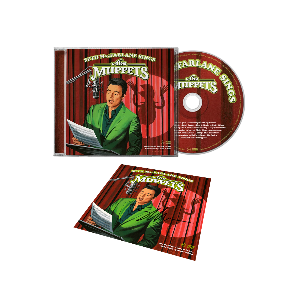 Seth MacFarlane Sings The Muppets - CD + Signed Art Card