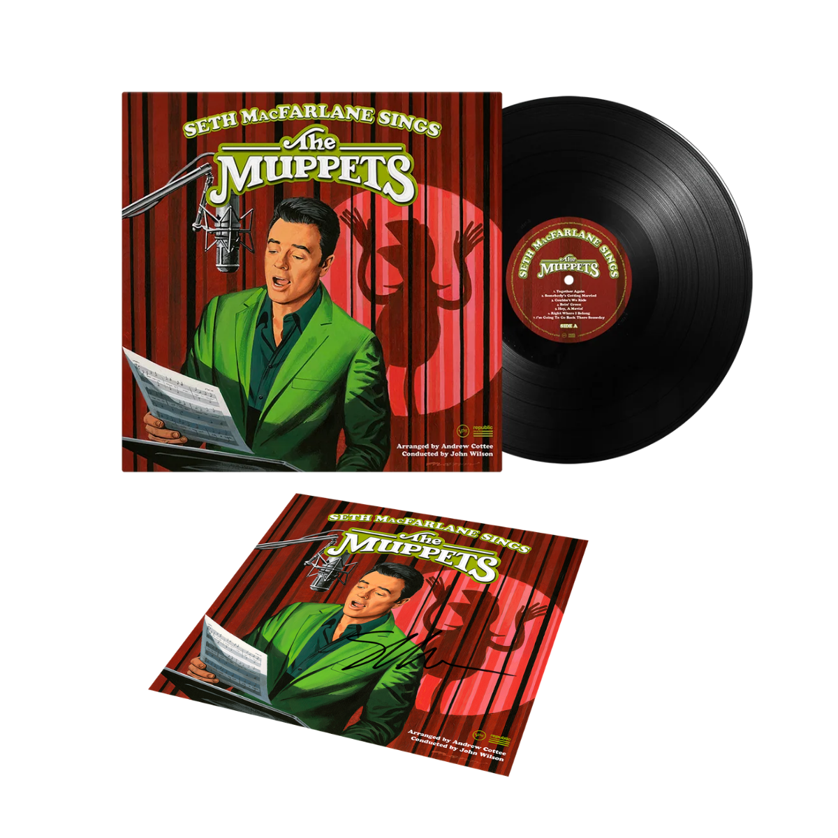 Seth MacFarlane Sings The Muppets - LP + Signed Art Card